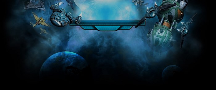 Space battles with spaceships and planets