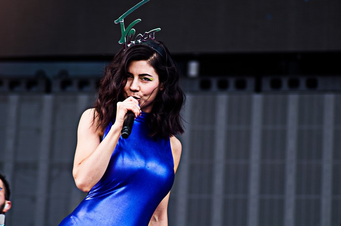 Marina Diamandis performing on stage