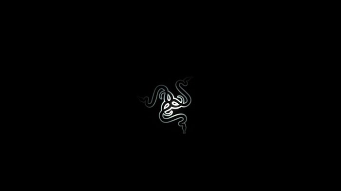 Razer logo on black background
