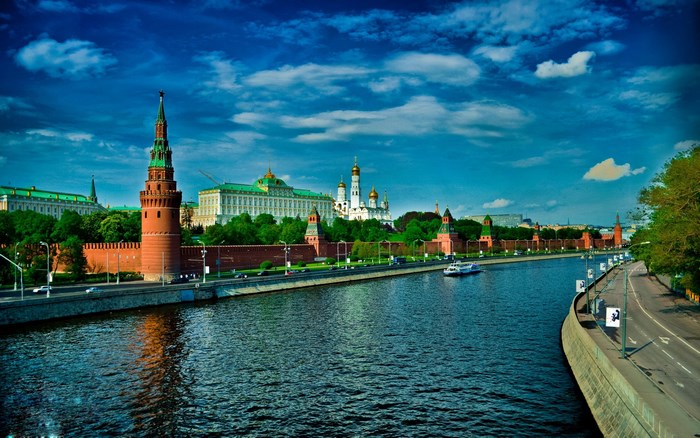 Moscow Kremlin and Moskva River