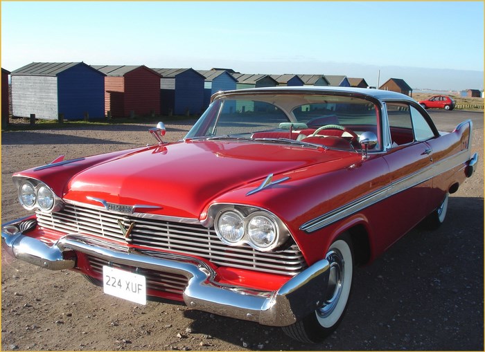 Red 1958 Plymouth Fury Convertible
