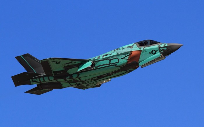 Lockheed Martin F-35 Lightning II jet in flight
