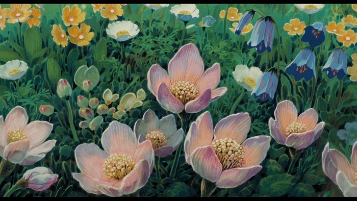 Laputa: Castle in the Sky flower field