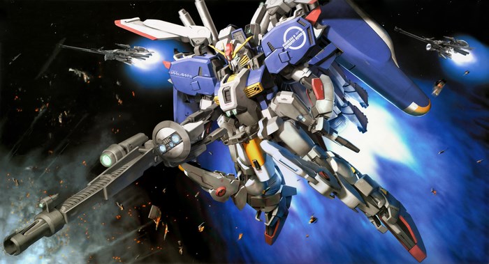 Gundam Mobile Suit in Space Battle