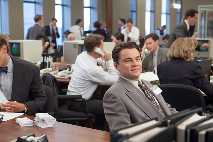 Leonardo DiCaprio in The Wolf of Wall Street