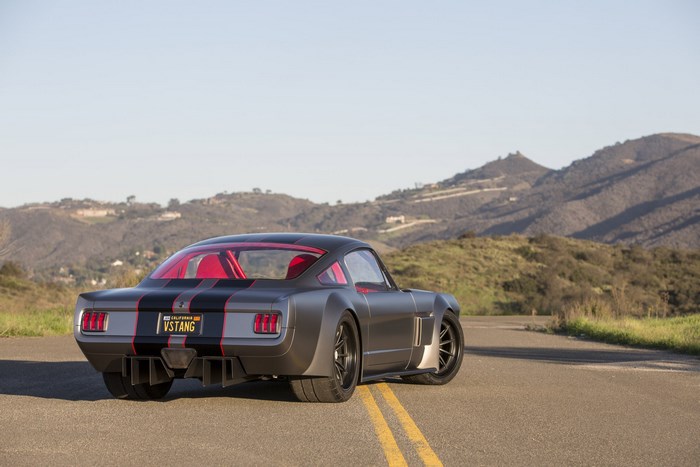 Custom Ford Mustang Fastback on a road