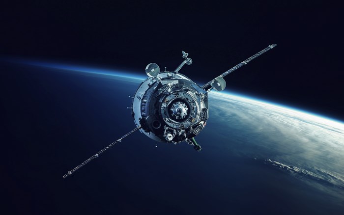 Satellite orbiting Earth