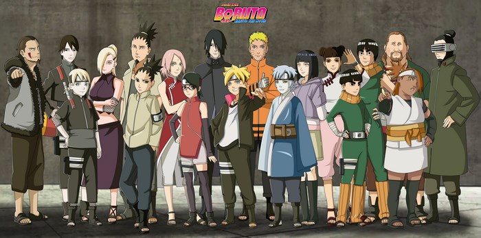 Boruto and Naruto characters group