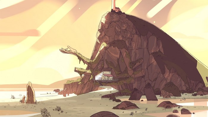 Steven Universe: Giant Woman Statue with House