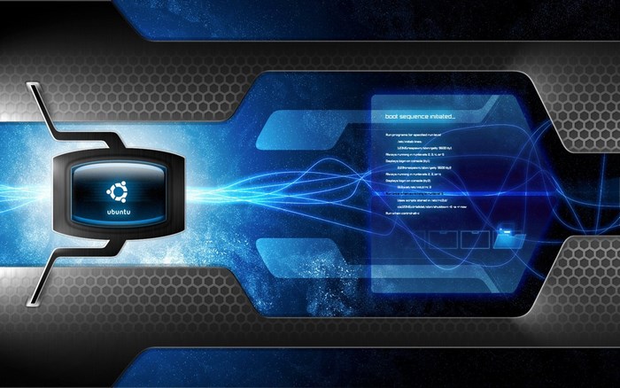 Ubuntu Futuristic Digital Interface Design
