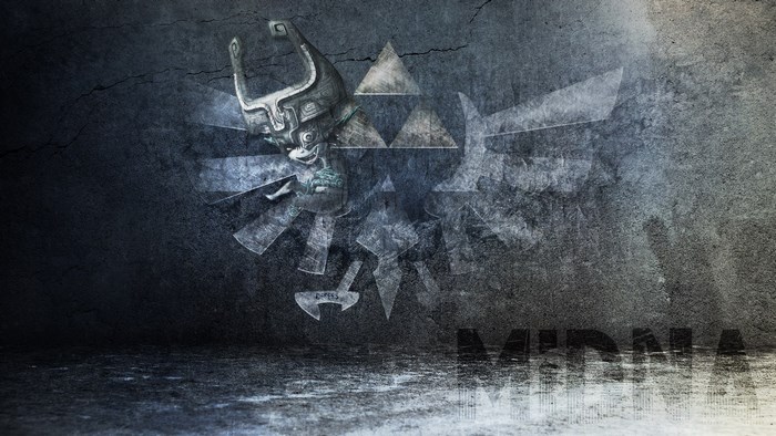 Midna and Triforce from The Legend of Zelda: Twilight Princess