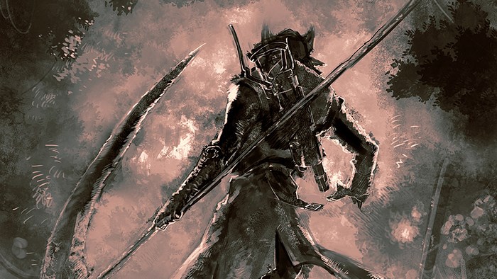 Hunter with scythe from Bloodborne