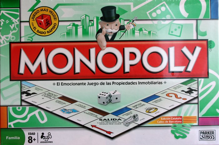 Monopoly Edición Cataluña Calles de Barcelona board game