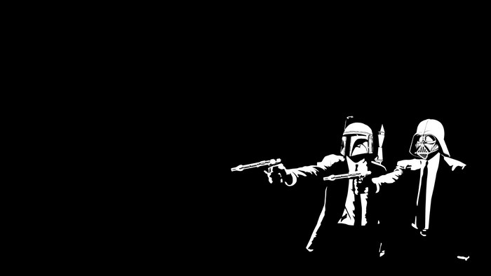 Boba Fett and Darth Vader from Star Wars