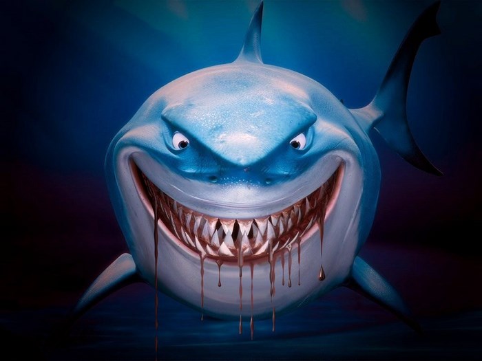 Bruce the shark from Finding Nemo