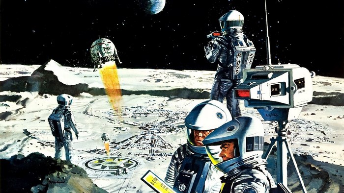 Astronauts on the Moon from 2001: A Space Odyssey