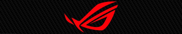 Republic of Gamers logo on black textured background