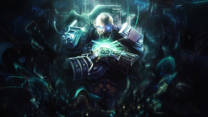 Smite character holding a glowing orb