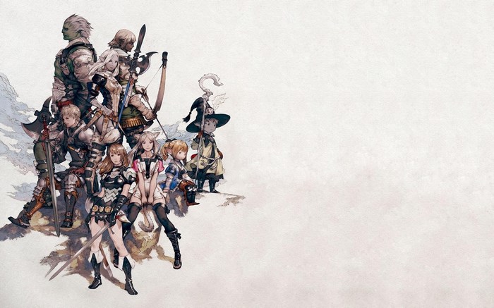 Final Fantasy XIV characters illustration