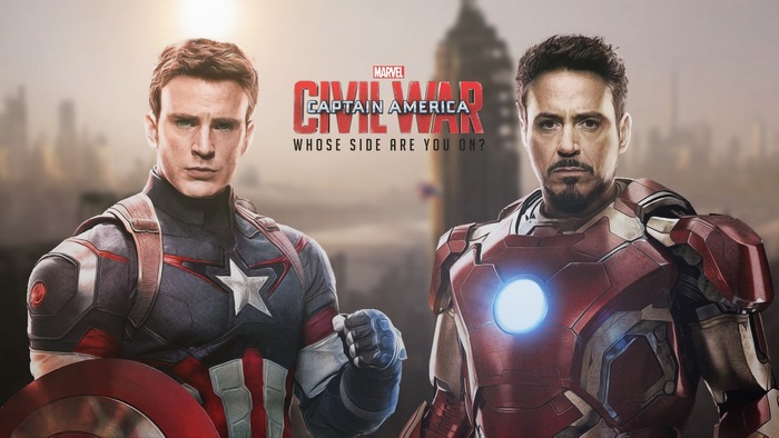 Captain America and Iron Man from Marvel's Civil War
