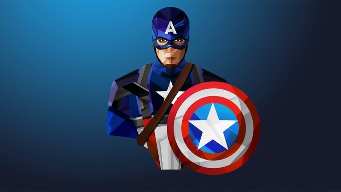 Captain America with Shield