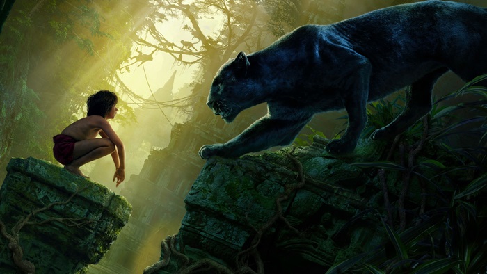 Mowgli and Bagheera from The Jungle Book 4K