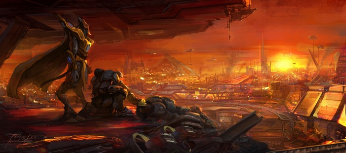 Artanis and Zealot from StarCraft II: Legacy of the Void 4K