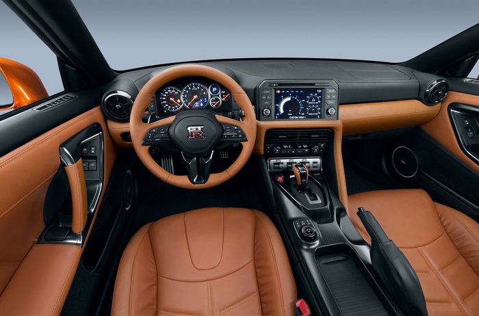 Nissan GT-R interior dashboard 4K