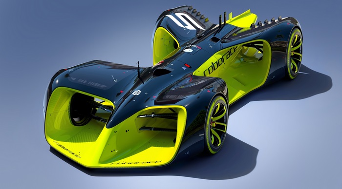 Roborace futuristic concept car