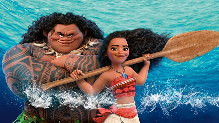 Moana and Maui from Moana 4K