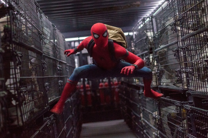 Spider-Man from Spider-Man: Homecoming in cages