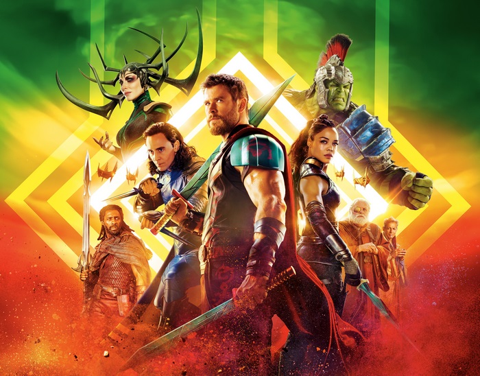 Thor Ragnarok Characters in Action 4K