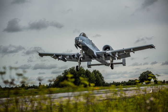 Fairchild Republic A-10 Thunderbolt II taking off