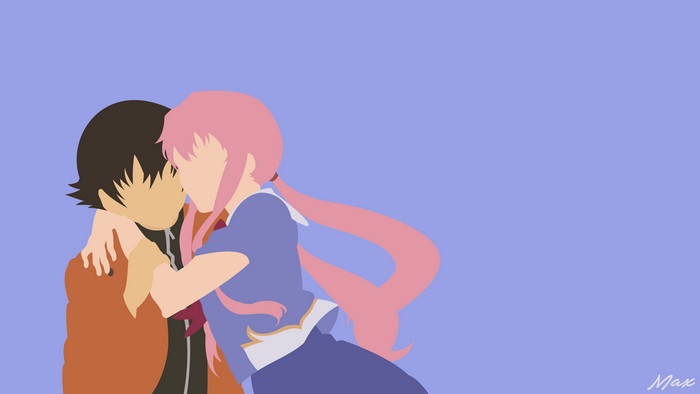 Yuno Gasai and Yukiteru Amano from Mirai Nikki 4K