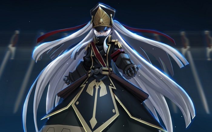 Character from Re:Creators in military uniform