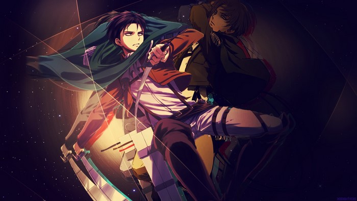 Levi and Mikasa from Attack on Titan