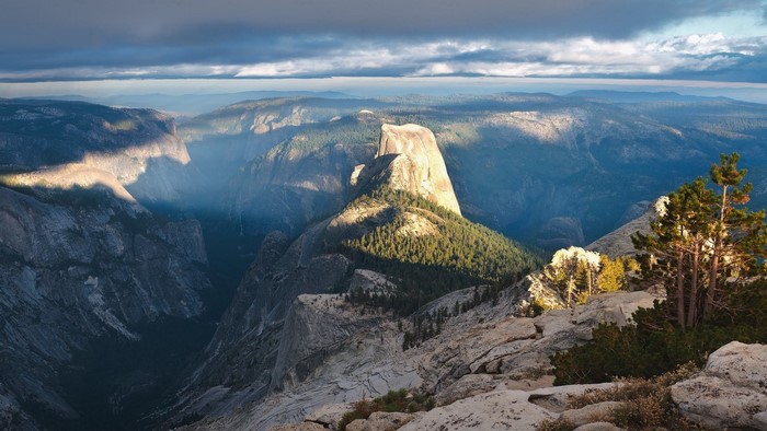 Half Dome in Yosemite National Park at Sunset
