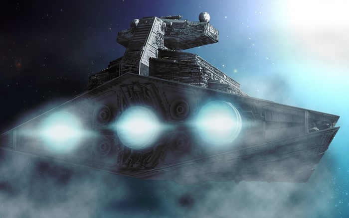 Star Wars Star Destroyer in space