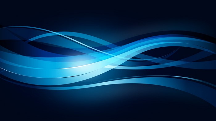 Blue Abstract Wavy Lines Design