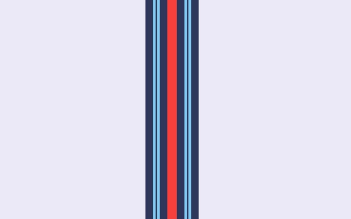 Abstract Martini Racing Striped Pattern