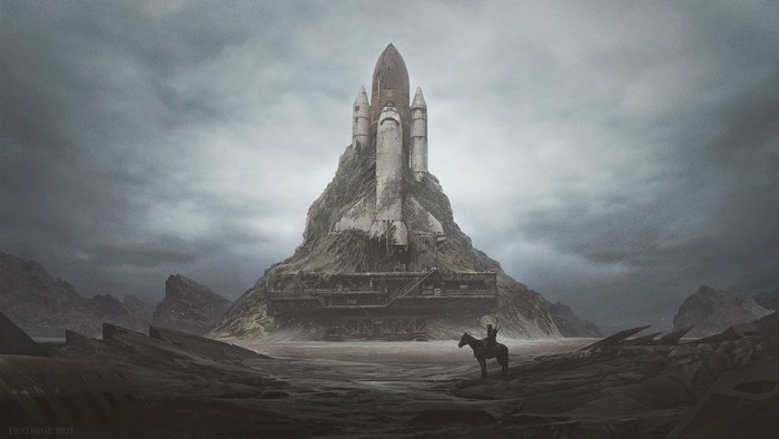 Space Shuttle Mounted on Rocky Mountain