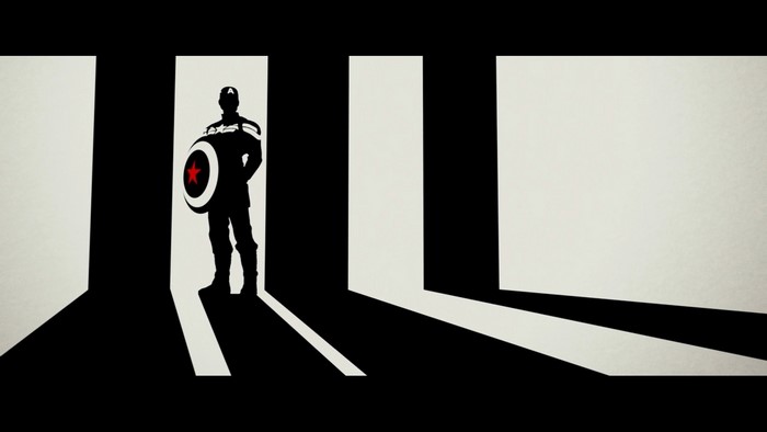 Captain America from Marvel Comics Silhouette