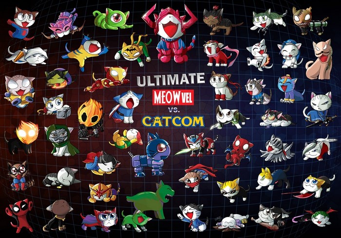 Ultimate Meowvel vs. Catcom Marvel Cats