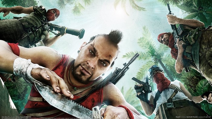 Vaas from Far Cry 3 with Weapons in Jungle