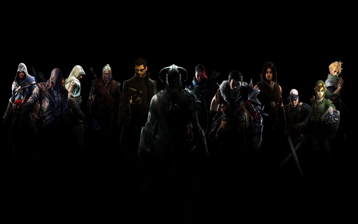 Video game characters lineup