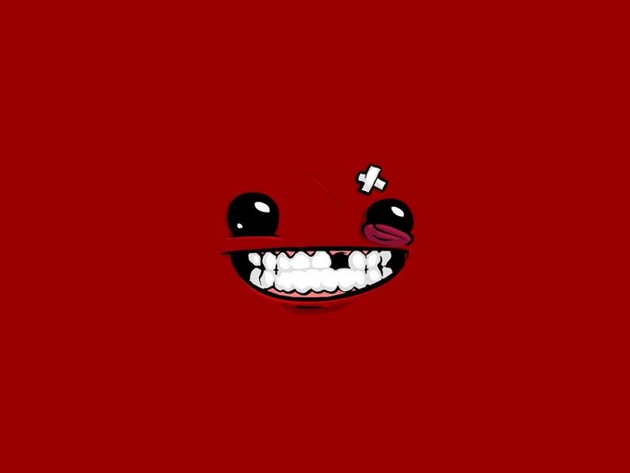 Super Meat Boy character face