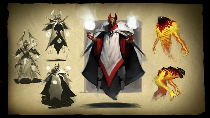 Invoker concept art from Dota 2