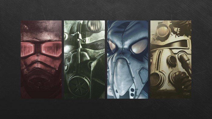 Fallout Power Armor Helmets Collage