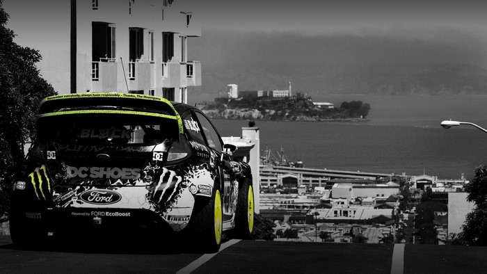 Ken Block Ford Rally Car in San Francisco