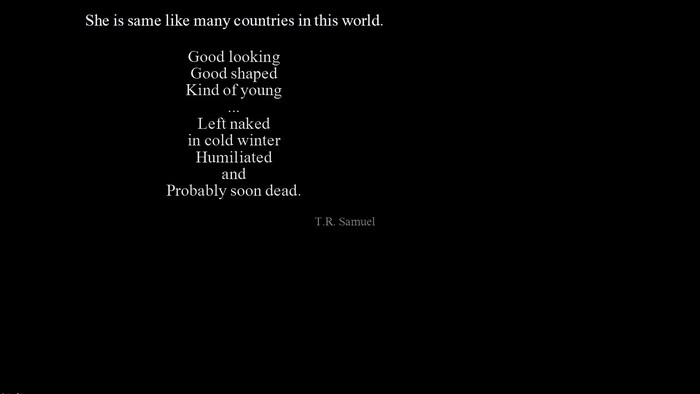 Poem by T.R. Samuel